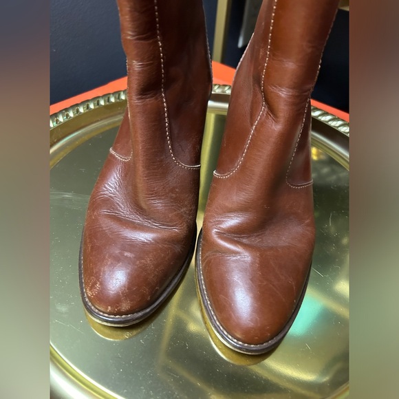 Madewell The Ames Boot in Cognac Leather Size 6 - Picture 5 of 10